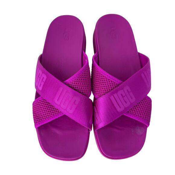 UGG Emily Mesh Slides Slipper Square Toe Slip-On 1119491 Pink Womens Size 7.5 - Picture 6 of 7